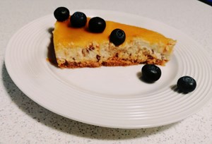 Cheesecake ricotta e cioccolato con gelatina di arance