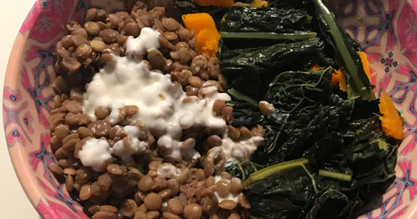 Insalata di lenticchie invernale