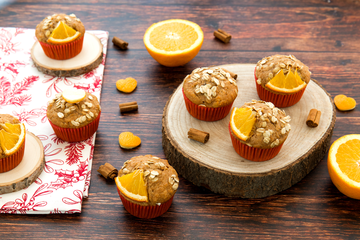Muffin Alle Carote Arance E Mandorle
