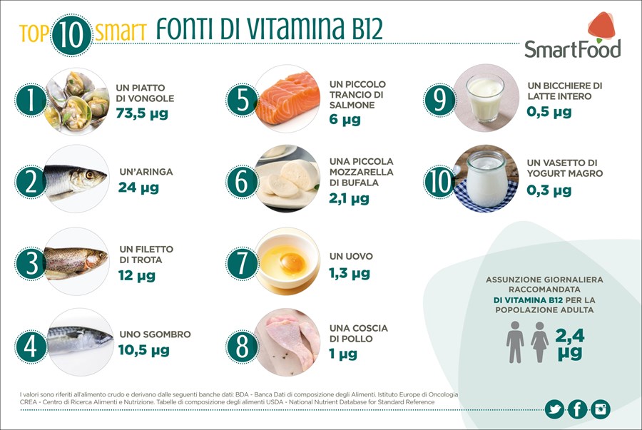 Newtop10 Fonti Di Vitamina B12